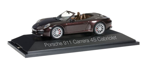 Porsche 911 Carrera 4S Cabriolet, Mahagoni metallic