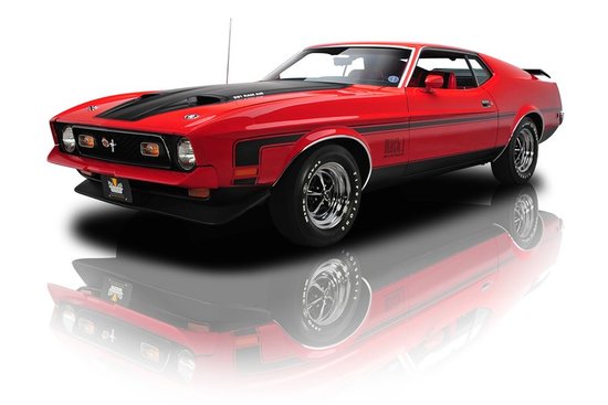 Car 1971 FORD MUSTANG MACH 1 BRIGHT RED