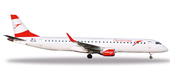 Embraer E195 Austrian Airlines Stadt Prag