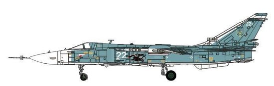 SU-24M Fechter Schwarz Ukraine 22 Soviet Sterne Wave 2