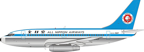 Boeing 737-200 ANA All Nippon Airways so stojančekom