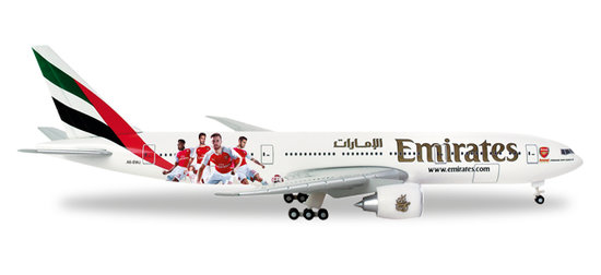 Boeing B777-200LR Emirates  "Arsenal London" - diecast