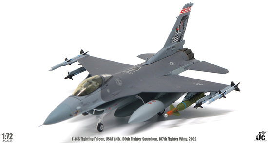 F16C Fighting Falcon USAF, US Air Force, ANG, 160th Fighter Squadron, 187th Fighter Wing - 2002