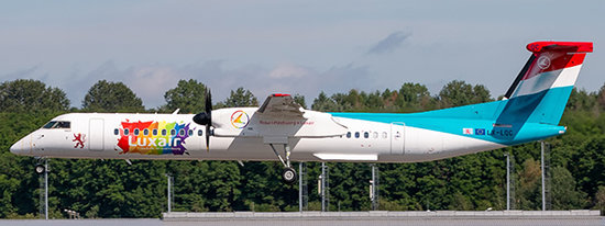 Bombardier Dash 8-Q400 Luxair "be Pride, be Luxembourg Livery"