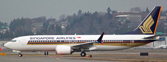 Boeing 737 MAX 8 - Singapore Airlines