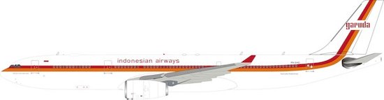 Airbus A330-300 Garuda Indonesia Retro with stand