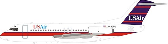 Fokker F28-4000 Fellowship with stand