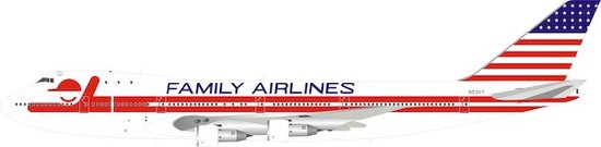 Boeing 747-100 Family Airlines with stand