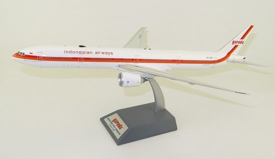 Boeing 777-300ER Garuda Indonesia with stand