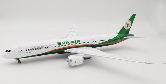 Boeing 787-9 EVA Air with stand