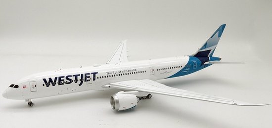 Boeing 787-9 WestJet with stand