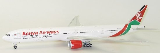 Boeing 777-300ER Kenya Airways with stand