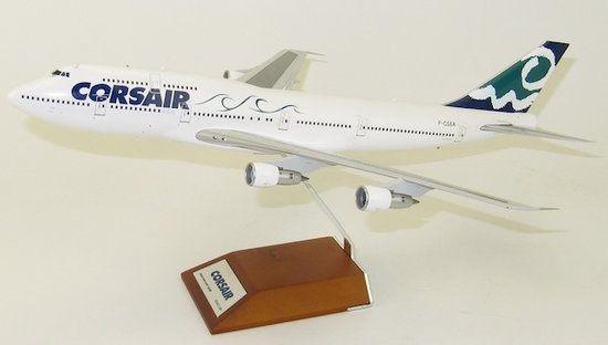 Boeing 747-300 Corsair with stand