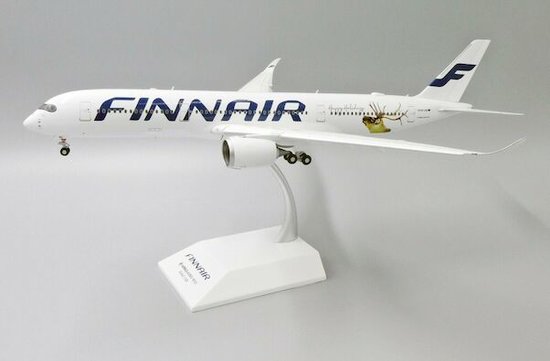 Airbus A350-900 Finnair Happy Holidays Livery with stand
