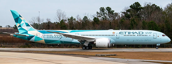 Boeing 787-10 Etihad Airways Greenliner