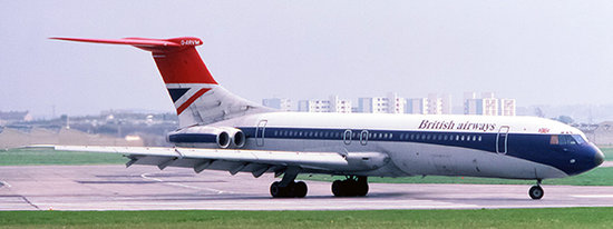 Vickers VC10 British Airways mit Halter