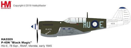 P40N Kittyhawk " Black Magic "