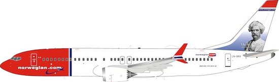 Boeing 737 MAX 8 Norwegian Air Shuttle " Mark Twain "