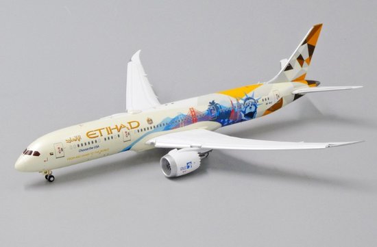 Boeing 787-9 Dreamliner Etihad Airways " Wählen Sie die USA Livery " & Rdquo; Flap Down "