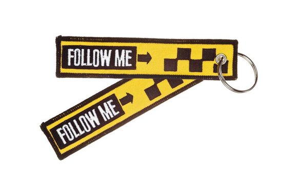 Key Chain " FOLLOW ME" incl. keyring