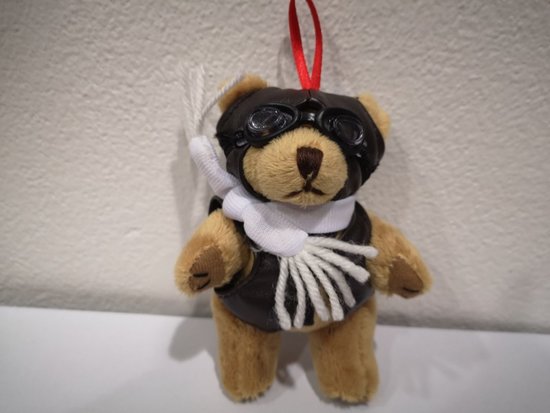 Mini Teddy Pilot Bear  12cm
