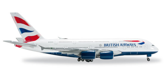 Der Airbus A380 British Airways G-XLEB