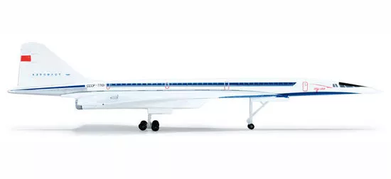 Das Flugzeug Tupolev TU-144 Aeroflot