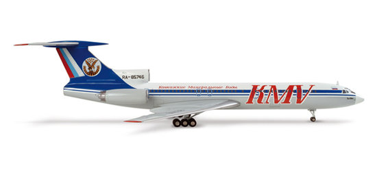 Das Flugzeug Tupolew TU-154M KMV