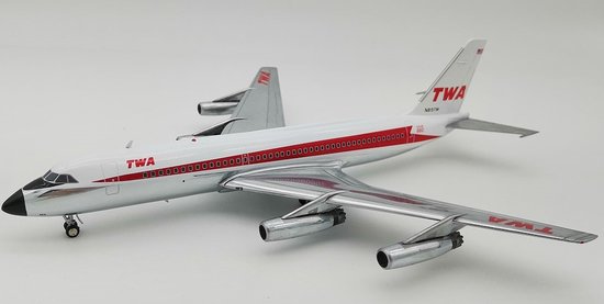 Convair CV880 TWA Trans World Airlines,  Polished With Stand