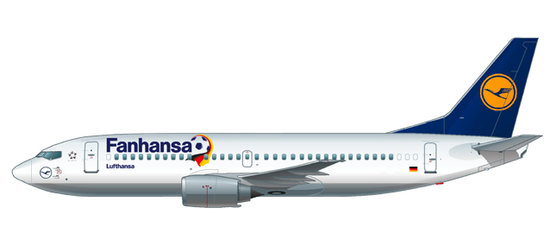 Boeing B737-300 Lufthansa "Fanhansa" sf