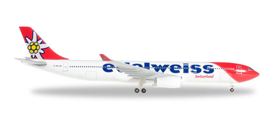 Airbus A330-300 Edelweiss Air, die neuen 2016 Farben