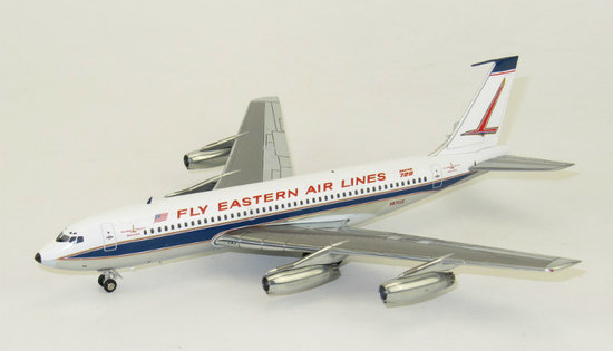 Boeing 720-023B Fly Eastern Air Lines, polished with stand