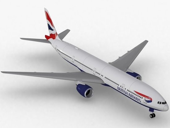 Boeing B777-300ER BRITISH AIRWAYS mit Trolley