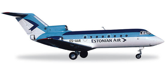 Lietadlo Yakovlev Yak-40 Estonian Air