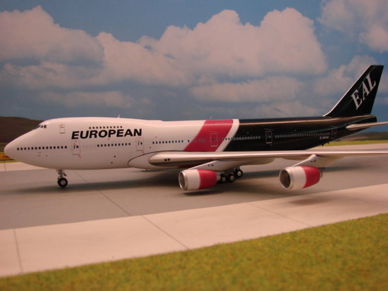 Boeing B747-200 EUROPEAN AIR CHARTER PINK