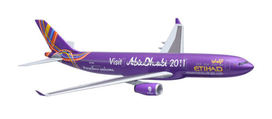 Aircraft AIRBUS A330-300 TIHAD AIRWAYS  VISIT ABU DHABI 2011