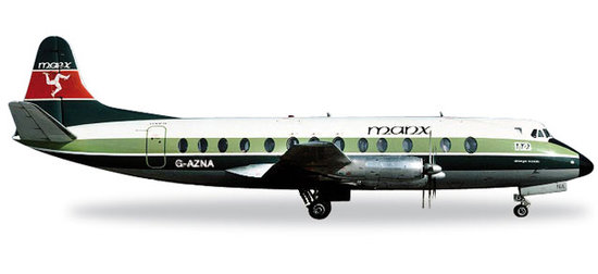 Das Flugzeug Vickers Viscount 800, Manx Airlines
