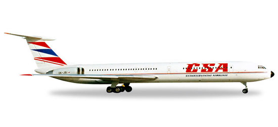 Das Flugzeug Ilyushin IL-62M CSA