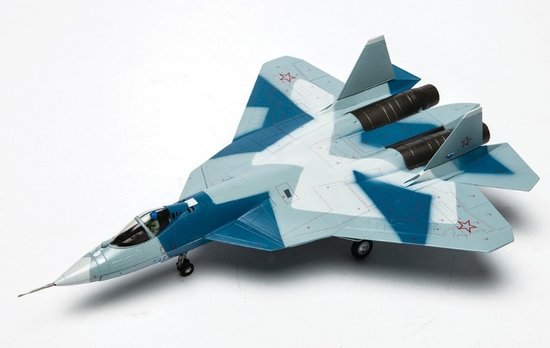 SU-57 Stealth Jet Fighter Russian Air Force, "Blue 51", Zhukovsky AB