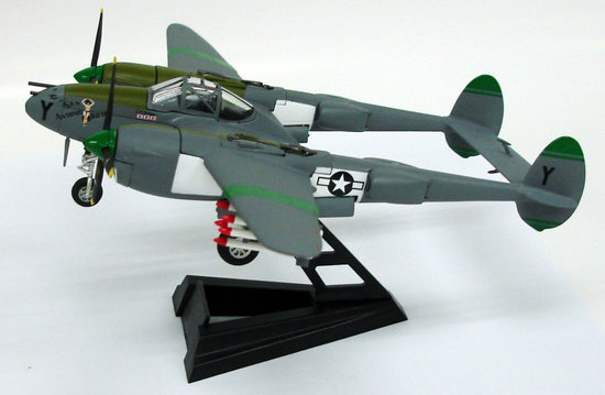 Das Flugzeug P-38J Blitz USAAF 8. FG, 80. FS Headhunters,