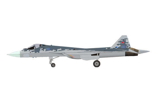 Sukhoi T-50 SU-57 prototype Pixel color scheme