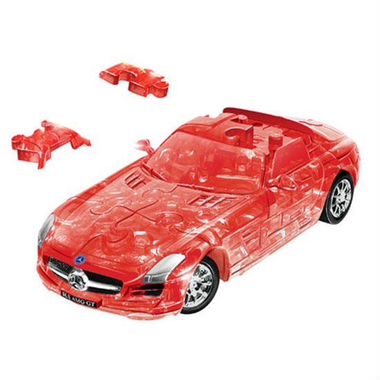 Auto Mercedes Benz SLS AMG GT transparent rot