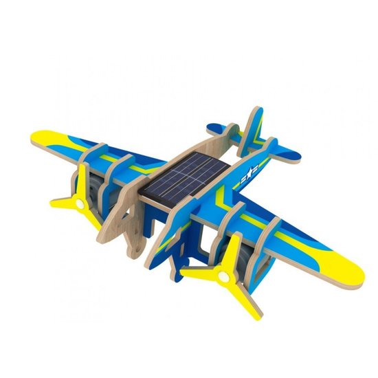 3D-Puzzle-Roboter Solar-Militärflugzeug-Bomber