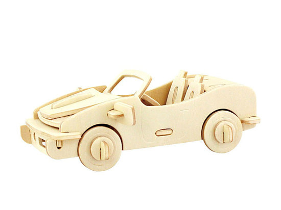 3D puzzle Športový kabriolet + 4 farby