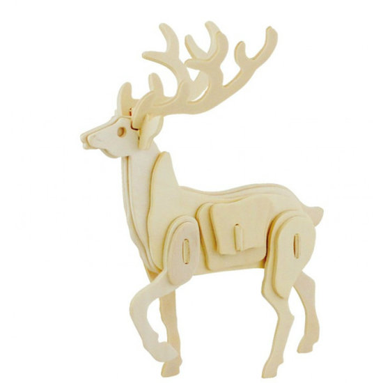 3D Deer Natural + 4 colors and brush