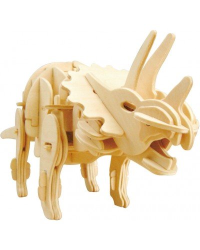 3D-Puzzle-Roboter Triceratops Medium für Audiosteuerung