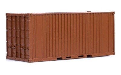 20-feet container, (brown,plain)