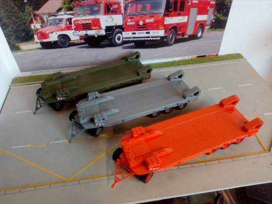 Low loader Transporta P50 - orange, green or gray