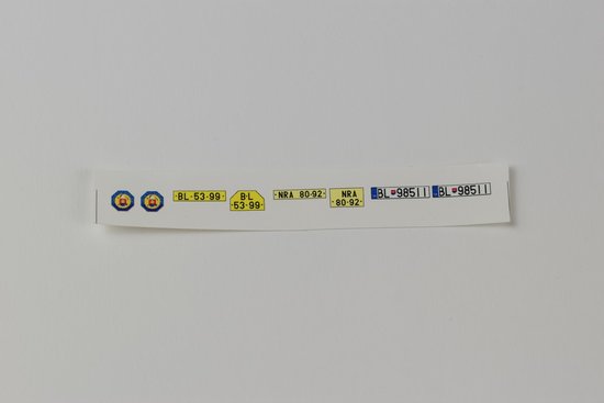 Feuerwehrleute SR decal Platte mit dem Maßstab 1:43