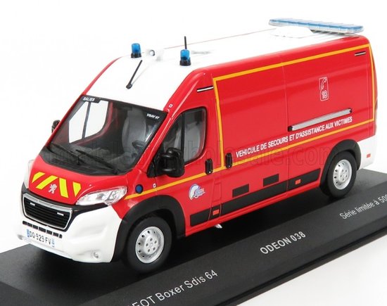 PEUGEOT - BOXER SIDIS 64 VAN POMPIERS SECURITE CIVILE 2018 - RED WHITE